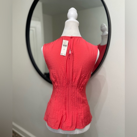 NWT Anthropologie Della pleated waist shell top SIZE XXS - Picture 6 of 8